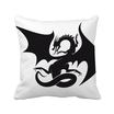 Dragon Animal Art Grain Silhouette Square Throw Pillow Insert Cushion Cover Home Sofa Decor Gift