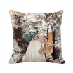 Woman Chinese Classical Style Illustrator Polyester Toss Throw Pillow Square Cushion Gift