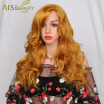 Is a wig Long Wavy Blonde&Golden Cosply Wig Synthetic Long Hair with Side Bangs Hairstyles