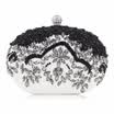 Milisente ovalada noche bolso de embrague moda día pequeño embragues dama boda monedero diamante blanco bolsa de fiesta