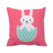 Happy Easters Day Egg Bunny Illustration Square Throw Pillow Insert Cushion Cover Home Sofa Decor Gift