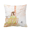 Xinghua Swallow Chinese Style Watercolor Polyester Toss Throw Pillow Square Cushion Gift