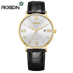 Rosdn Brand Ultra Thin Fashion Male Wrist Watch Leather Watchband Business Watches Waterproof Scratch-resistant Men Watch Clock