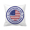 USA Independence Day Flag Postmark Pattern Square Throw Pillow Insert Cushion Cover Home Sofa Decor Gift