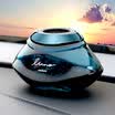 CARMATE dew zeolite air outlet aromatherapy car with air outlet perfume decoration pendants jasmine star black