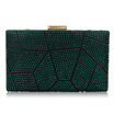 Milisente New Design Women Evening Bags Two Side Crystal Party Bag Hot-fix Clutch Charmeuse Wedding Purse