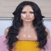 Long Wavy Brazilian Lace Front Human Hair Wigs With Baby Hair Remy Hair Glueless Pre Plucked Lace Wig Bleached Knots Free Shipping