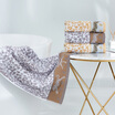 Jie Li Ya Grace cotton strong absorbent towel 110G strip 78 34cm soft adult cotton couple increased thickening wash leopard jacquard towel four loaded