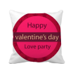 Pink Round Happy Valentines Day Love Square Throw Pillow Insert Cushion Cover Home Sofa Decor Gift