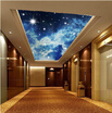 3D photo wallpaper Large mural 3D stereo ceiling Star Universe wallpaper living room ceiling hotel KTV wallpaper mural