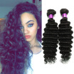 8A unprocessed deep wave Brazilian hair extensions 8 - 26 inch Brazilian deep wave virgin hair bundle deals thick deep wavehair