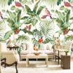 Custom Mural Wallpaper European Style Tropical Rainforest Flower Bird Painting Wall Covering Living Room Bedroom Photo Wallpaper