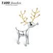 T400 Korean deer brooch corsage female Korean accessories coat large sweater fashion temperament collar pin buckle creative wild decorative white
