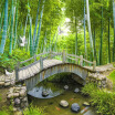 Small Bridges Custom Photo Wallpaper 3D Bamboo Forest Landscape Painting Wall Decoration Living Room Bedroom Wallpaper Mural 3D