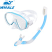 Whale Brand Scuba Diving Mask Snorkel Goggles Set Silicone Swimming Pool Equipment