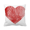 Finger Print Valentines Day Heart Square Throw Pillow Insert Cushion Cover Home Sofa Decor Gift