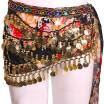 New arrival women cheap belly dance coin scarf belt for sale multi-color multi-strapped Waist chain