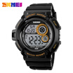 SKMEI Brand 1222 Men Sport Digital Watch LED Display Outdoor Military Watches Shock Resistant Chronograph Alarm Clock Wristwatch
