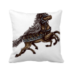 Running Horse Armor Animal Art Grain Square Throw Pillow Insert Cushion Cover Home Sofa Decor Gift