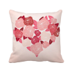 Heart Shaped Roses Valentines Day Square Throw Pillow Insert Cushion Cover Home Sofa Decor Gift