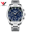 NIBOSI 2018 Top Brand Luxury Stainless Steel Wrist Watch Men Business Casual Quartz Watches Wristwatch Waterproof Relogio Masculin