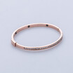 Full diamond bracelet fashion OL counter quality ultra flash square drill with magnetic rose gold bracelet anti-allergic wristband