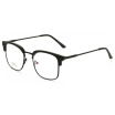 Fashion Vintage Half Frame Glasses Clear Lens Unisex Optical Designer Anti Blue Light Glasses Eyeglasses Frames Men With Box