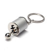 Metal Finish Gear Box Shifter Key Chain Fob Ring For Car 6-Speed Model Keychain