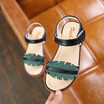 Summer Kids Shoes Non-slip Girls Princess Sandals children Open Toe Leaves beach shoes Hook & Loop Breathable Casual Sandals