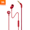 JBL LIVE 100 Stereo In-Ear Headphones Headsets Cell Phone Headphones Sports Headphones Computer Gaming Headphones With Michael Call Red