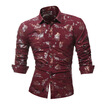 Mens Printed Long Sleeve Casual Shirt