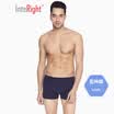 INTERIGHT underwear mens stretch cotton reinforced net color middle waist boxer five boxed mixed color XXXL