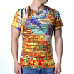 Mens Fruit Printed Short Sleeve Round Neck Pullover T-Shirts