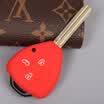 KOOLIFE car key bag Toyota Camry car special silicone key bag pomegranate red