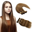 Nami Hair 4 Bundles Brown Color 8 Brazilian Human Straight Hair Extensions12"-26" No Shedding No Tangle Free Shipping