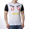 Mens O-neck Tops Expression Print Pullover T-Shirts