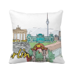 Germany Berlin Landmark Architecture Square Throw Pillow Insert Cushion Cover Home Sofa Decor Gift