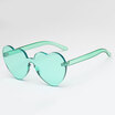 New Arrival Red Heart sunglasses for women 2018 trendy novelty rimless sun glasses candy color love style fashion pink eyewear