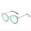 New Arrival Fashion Women Sunglasses Oversized Diamond Decorative Unique Rimless Women Diamond Sharp Glasses Brand Eyewear