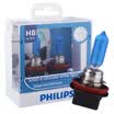Philips PHILIPS blue diamond light car bulb headlights halogen lamp high beam lamp low beam fog lamp 2 sticks H8 5000K