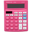 COMIX 12 fashion solar dual power calculator red office stationery C-838EC