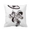 Japan Woman Umbrella Illustration Square Throw Pillow Insert Cushion Cover Home Sofa Decor Gift