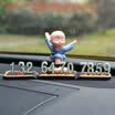 YUECAR car temporary stop sign stereo small monk phone number mobile car stop sign kung fu models - one fly