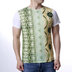 Mens Chinese Style Landscape Scenery Printed Round Neck Shirt