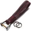 Authentic zobo car key chain sheepskin spoon rope horse ring security door key ring car ornaments business gifts birthday gift ZB-930A wine red