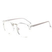 LIKEUS women optical glasses frame eyewear Square rievt eyeglasses frame clear glasses Metal alloys Vintage quality eyeglasses