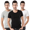 Jingdong Supermarket Antarctic Nanjiren N695X20751 3 pieces of men&39s vest cotton thread sports elastic Slim men&39s sweater black&white gray XXXL