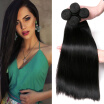 CLAROLAIR Hair Peruvian Virgin Hair Straight 4 Bundles Deals 7A Human Hair Weave Peruvian Straight Virgin Hair Bundles