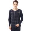 Antarctic people Qiu Qiu Qiu men&39s underwear fashion Shu skin cotton jacquard youth in the elderly thermal underwear sets N693D10041 possession of green - positive grid-XL