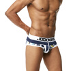 JOCKMAIL mens underwear cotton stitching printing mens briefs cotton comfort sweat-absorbent briefs